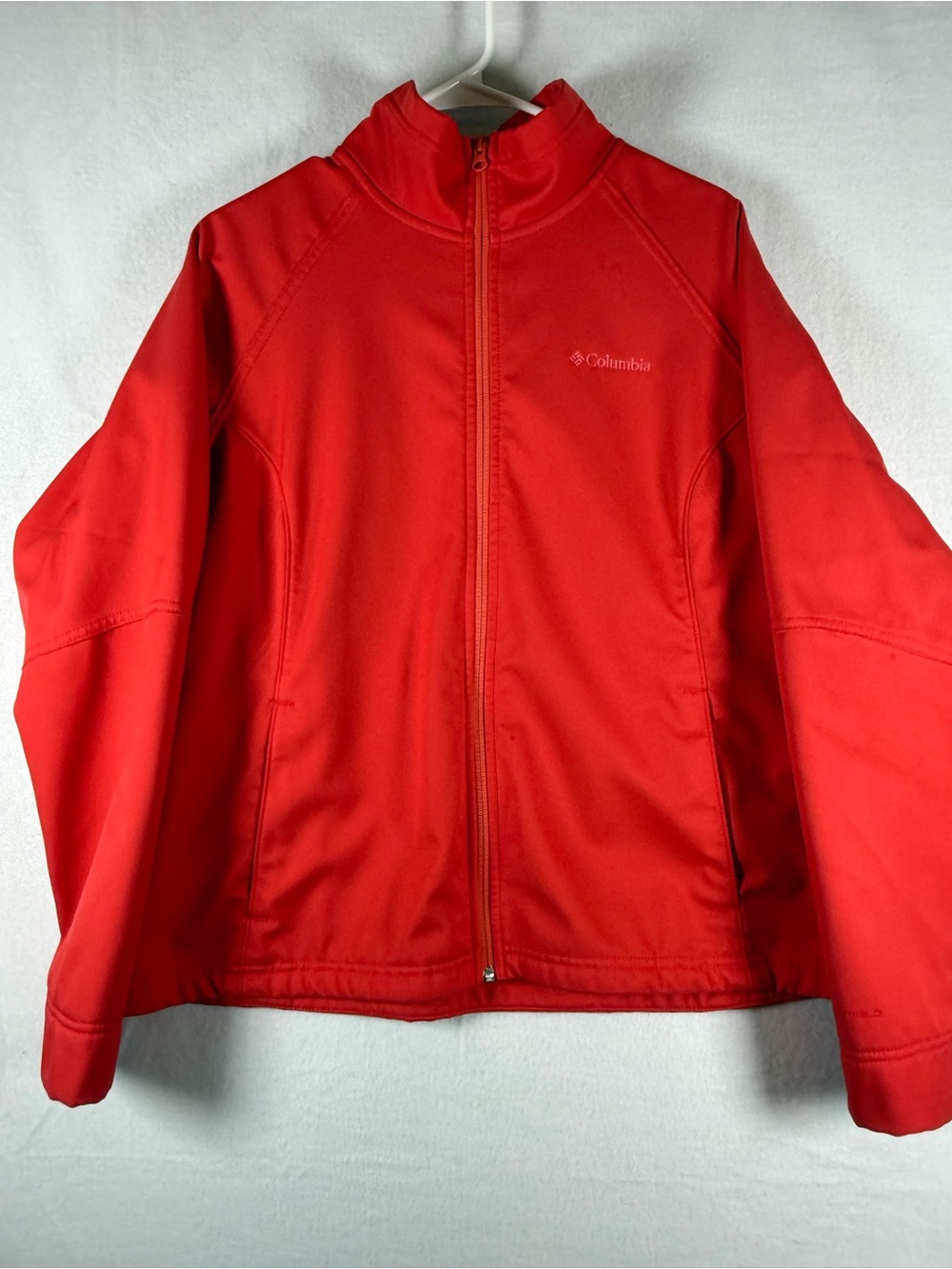 Columbia Red Full-Zip Lightweight Soft Shell Fleece Lined Jacket Size 1X